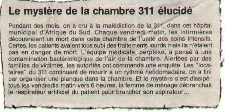 La malédiction 311